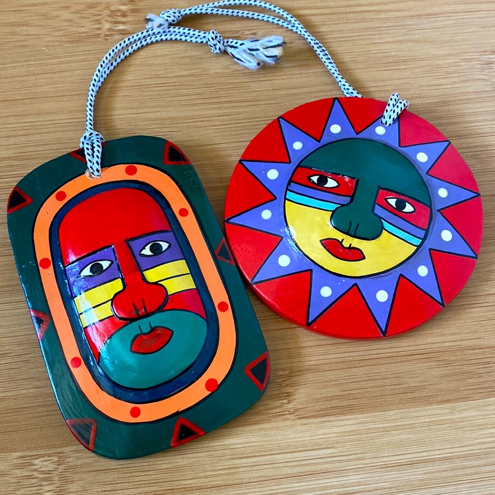 Vintage 1995 Bali Handmade Ornaments